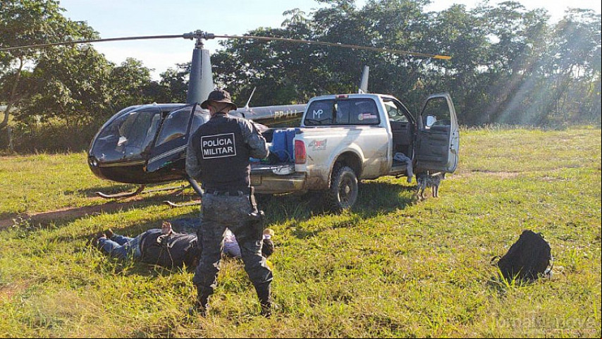Além do piloto, há pessoas da fazenda que estão presas. Imagem: (Jornal da Nova)